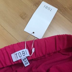 TOBI lace floral mini skirt